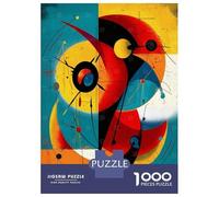 Puzzles Pour Adolescents 1000 Pièces Celestial Mechanics - Modern Cosmic Geometry in Cyan, Gold, And Vermillion Puzzles Pour Adultes, Jouets Anti-stress, Décoration Murale, Cadeaux D'anniversaire Et C