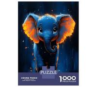 Puzzles Pour Adolescents 1000 Pièces Cute Baby Elephant Painting Puzzles Pour Adultes Jeux Relaxants Pour Toute La Famille Cadeaux Amusants Pour Les Amis Et La Famille 70x50cm/1000pcs