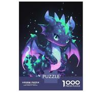 Puzzles Pour Adolescents 1000 Pièces Cute Neon Dragon Illustration Puzzles Pour Adultes Jeu De Réflexion Pour Améliorer La Mémoire Activités Amusantes À La Maison 38x26cm/1000pcs