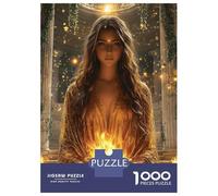 Puzzles Pour Adolescents 1000 Pièces Hestia, Goddess of The Hearth - Keeper of The Sacred Flame Puzzles Pour Adultes Jeu De Réflexion Pour Améliorer La Mémoire Activités Amusantes À La Maison 52x38cm/