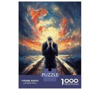 Puzzles Pour Adolescents 1000 Pièces Impressionist Inspired The Scream Puzzles Pour Adultes Jeux Relaxants Analyse Et Logique Difficulté Et Défi 52x38cm/1000pcs