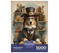 Puzzles Pour Adolescents 1000 Pièces Smart Collie Dog Class Puzzles Pour Adultes Jeu De Réflexion Pour Améliorer La Mémoire Activités Amusantes À La Maison 38x26cm/1000pcs