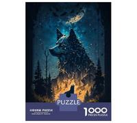 Puzzles Pour Adolescents 1000 Pièces Wolf Incredible Puzzles Pour Adultes Jeux Relaxants Analyse Et Logique Difficulté Et Défi 38x26cm/1000pcs