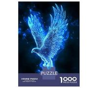 Puzzles Pour Adultes 1000 Blue Fire Eagle Puzzles Pour Adultes Jeux De Société Pour Passer Le Temps À La Maison Cadeaux Pour Les Amis Et La Famille 52x38cm/1000pcs
