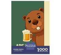 Puzzles Pour Adultes 1000 Pièces Are You Pooping Bober Beaver Puzzle Pour Adultes, Jeu De Réflexion, Cadeau D'anniversaire, Défi Éducatif 52x38cm/1000pcs