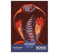 Puzzles Pour Adultes 1000 Pièces Cobra Snake Illustration Puzzles Pour Adultes - Jeu De Réflexion, Analyse Et Logique - Cadeaux D'anniversaire Et De Noël Uniques 38x26cm/1000pcs