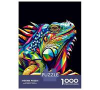 Puzzles Pour Adultes 1000 Pièces Iguana Wpap Pop Art Puzzle Adulte - Jouet Anti-stress - Décoration Parfaite - Activités Ludiques À La Maison 70x50cm/1000pcs