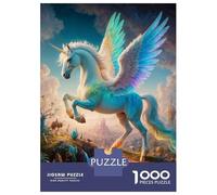 Puzzles Pour Adultes 1000 Pièces Mystical Mythology Pegasus Puzzles Pour Adultes - Jeu De Réflexion, Analyse Et Logique - Cadeaux D'anniversaire Et De Noël Uniques 38x26cm/1000pcs