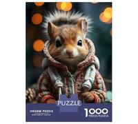 Puzzles Pour Adultes 1000 Pièces Squirrels Festive Flick Puzzle Pour Adultes Jeux Relaxants Assemblage De Motifs Cadeaux Pour Les Amis Et La Famille 38x26cm/1000pcs