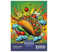 Puzzles Pour Adultes 1000 Pièces Taco Mexican Food Puzzle Pour Adultes, Jeu De Réflexion, Cadeau D'anniversaire, Défi Éducatif 38x26cm/1000pcs