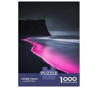 Puzzles Pour Adultes 1000 Puzzles Pink Glow Beach Puzzles Pour Adolescents Jeux Amusants Course De Vitesse Manuelle Offrez-leur Des Cadeaux Pour Toute La Famille 70x50cm/1000pcs