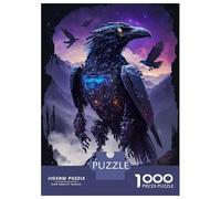 Puzzles Pour Adultes 1000 Puzzles Raven Dear Puzzles Pour Adolescents Jeux Amusants Course De Vitesse Manuelle Offrez-leur Des Cadeaux Pour Toute La Famille 52x38cm/1000pcs