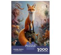 Puzzles Pour Adultes 1000 Puzzles Tale of A Fantastical Fox Puzzles Pour Adolescents Jeux Amusants Course De Vitesse Manuelle Offrez-leur Des Cadeaux Pour Toute La Famille 38x26cm/1000pcs