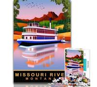 Puzzles River Tour Puzzles 1000 Pieces for Teenagers,Decompressing Intellectual Educational Toy Secret Santa Gifts 75x50cm