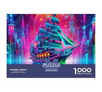 Puzzles Sailboat 1000 Piece Jigsaw Challenge Toy Nautical Theme Home Decoration Gifts for Men for Both Adults And Children 70x50cm/1000pcs