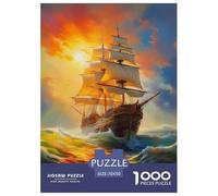 Puzzles Sailboat 1000 Piece Puzzles for Adults Educational Games Nautical Theme Gifts for Men Home Decoration 70x50cm/1000pcs