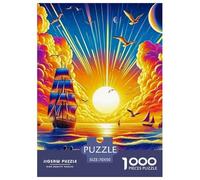 Puzzles Sailboat 1000 Pieces Puzzle Games Nautical Theme Decoration Puzzle Gifts for Men for Kids And Adults 70x50cm/1000pcs