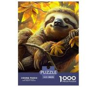 Puzzles Sloth 1000 Pieces for Adults Jigsaw Educational Games Jungle Animal Theme Home Decoration Ladies' Gifts for Both Adults And Children 38x26cm/1000pcs