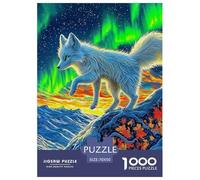 Puzzles Snow Fox 1000 Pieces for Adults Jigsaw Challenging Puzzles Animal Theme Ladies' Gifts Home Decoration 70x50cm/1000pcs