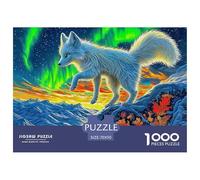 Puzzles Snow Fox 1000 Pieces for Adults Jigsaw Educational Games Animal Theme for Adults Gifts Decoration Puzzle 70x50cm/1000pcs
