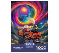 Puzzles Steam Train 1000 Pieces Puzzles Puzzles for Adults Educational Games Dream Train Gifts for Men Decoration Puzzle 70x50cm/1000pcs