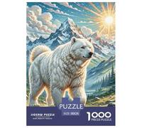 Puzzles The Great Pyrenees 1000 Piece Jigsaw Challenge Toy Animal Theme Home Decoration Ladies' Gifts for Both Adults And Children 38x26cm/1000pcs