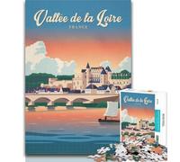 Puzzles The Loire Valley Puzzles 1000 Pieces for Adults,Educational Games Home Decoration Deal As Gifts for The Whole Family 26x38cm