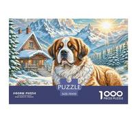 Puzzles The Saint Bernard 1000 Piece Jigsaw Challenge Toy Scenic Scene Theme Decoration Puzzle Ladies' Gifts for Kids And Adults 70x50cm/1000pcs