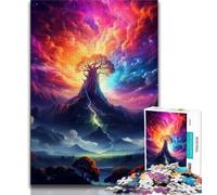 Puzzles The Tree of Life 1000 Piece Jigsaw Puzzles for Teenagers,is Ideal As A Gift for The Whole Family Suitable for And 14 (50x75cm)