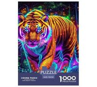 Puzzles Tiger 1000 Piece for Adults Challenging Puzzles Animal Theme Ladies' Gifts Home Decoration 70x50cm