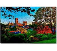 Puzzles United Kingdom England Durham Cathedral 300 Piece Jigsaw Puzzle for Adults and Family Paper Travel Gift Souvenir 38x26CM