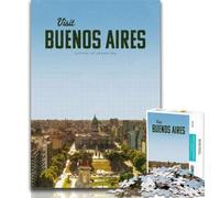Puzzles Visit Buenos Aires Puzzles 1000 Pieces for Adults,Educational Games Home Decoration Deal As Gifts for The Whole Family 75x50cm