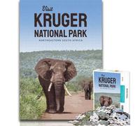 Puzzles Visit Kruger National Park Puzzles 1000 Pieces for Teenagers,Decompressing Intellectual Educational Toy Secret Santa Gifts 75x50cm