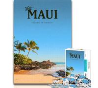 Puzzles Visit Maui 1000 Piece Jigsaw Puzzles for Teenagers,Birthday Present, Gifts, Wall Art for And Age 14 Years Up 26x38cm