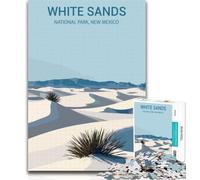 Puzzles White Sands National Park Puzzles 1000 Pieces for Adults,Educational Games Home Decoration Deal As Gifts for The Whole Family 75x50cm