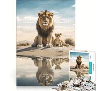 Puzzles Wild Lions in Savannah