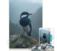 Puzzles Wild Magpie Perched on Rock