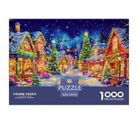 Puzzles Winter Town 1000 Piece Puzzles for Adults Educational Games Christmas Village Ladies' Gifts Decoration Puzzle 70x50cm/1000pcs