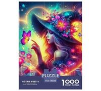 Puzzles Witch 1000 Pieces Educational Games Halloween Theme Decoration Puzzle Ladies' Gifts for Kids And Adults 38x26cm/1000pcs