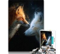 Puzzles Yin Yang Fox 1000 Piece Jigsaw Puzzles for Adults Gifts,is Ideal As A Gift for The Whole Family Suitable for And 14 50x75cm
