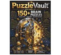 PuzzleVault Volume 01: 150+ Brain Puzzles: Large Print Word Searches, Sudoku, Mazes, Number Puzzles, Word Scrambles, Cryptograms & Kakuro with Solutions