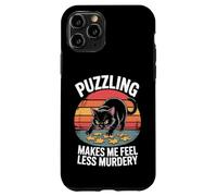 Puzzling Makes Me Less Murdery Funny Puzzle Men Women Case for iPhone 11 Pro