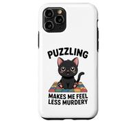 Puzzling Makes Me Less Murdery Funny Puzzle Men Women Case for iPhone 11 Pro
