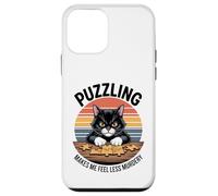 Puzzling Makes Me Less Murdery Funny Puzzle Men Women Case for iPhone 12 mini