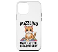 Puzzling Makes Me Less Murdery Funny Puzzle Men Women Case for iPhone 12 mini