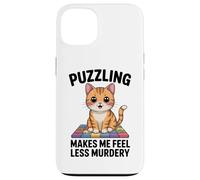 Puzzling Makes Me Less Murdery Funny Puzzle Men Women Case for iPhone 13