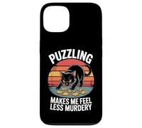 Puzzling Makes Me Less Murdery Funny Puzzle Men Women Case for iPhone 13