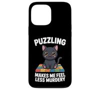 Puzzling Makes Me Less Murdery Funny Puzzle Men Women Case for iPhone 13 Pro Max