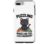 Puzzling Makes Me Less Murdery Funny Puzzle Men Women Case for iPhone 7 Plus/8 Plus