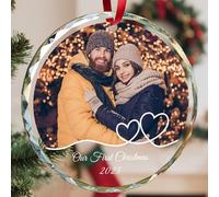 Puzzlo Personalised Christmas Bauble with Photo & Text